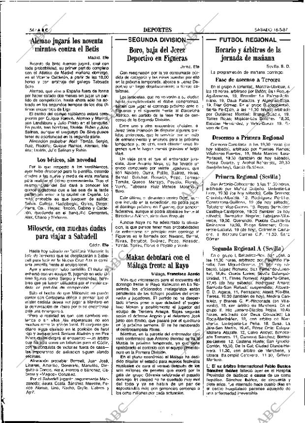 ABC SEVILLA 16-05-1987 página 68