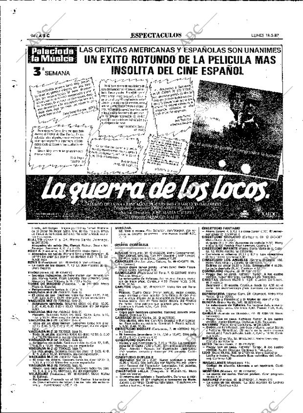 ABC MADRID 18-05-1987 página 94
