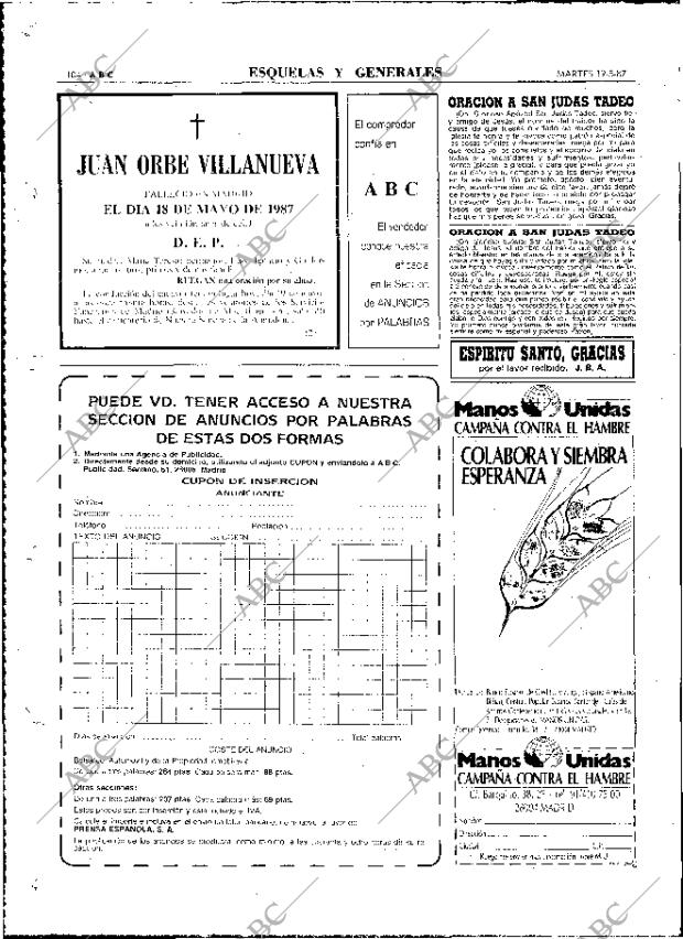 ABC MADRID 19-05-1987 página 104