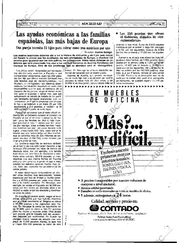 ABC MADRID 19-05-1987 página 81