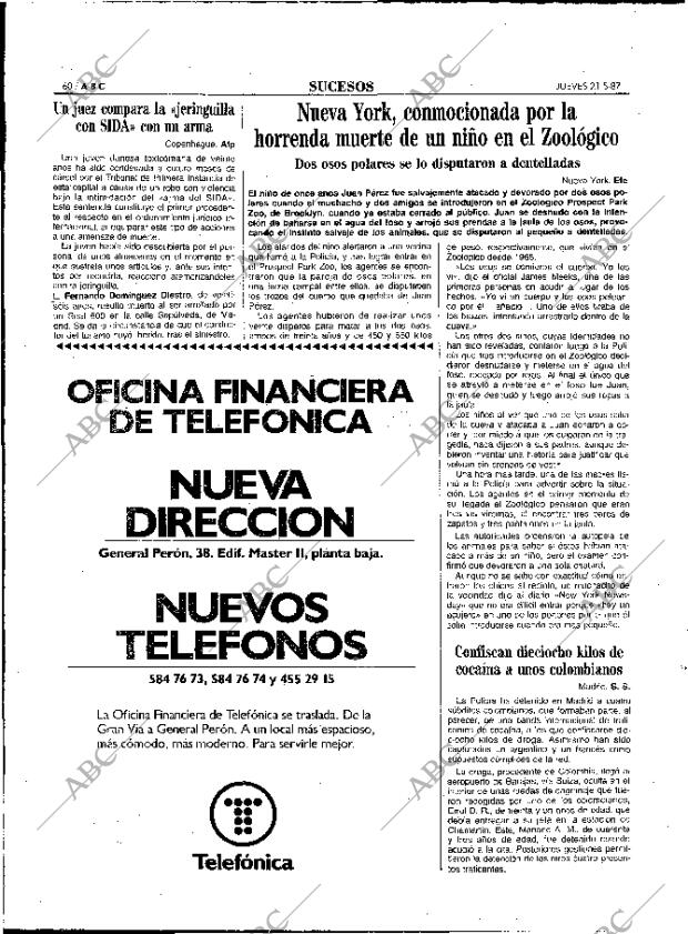 ABC MADRID 21-05-1987 página 60