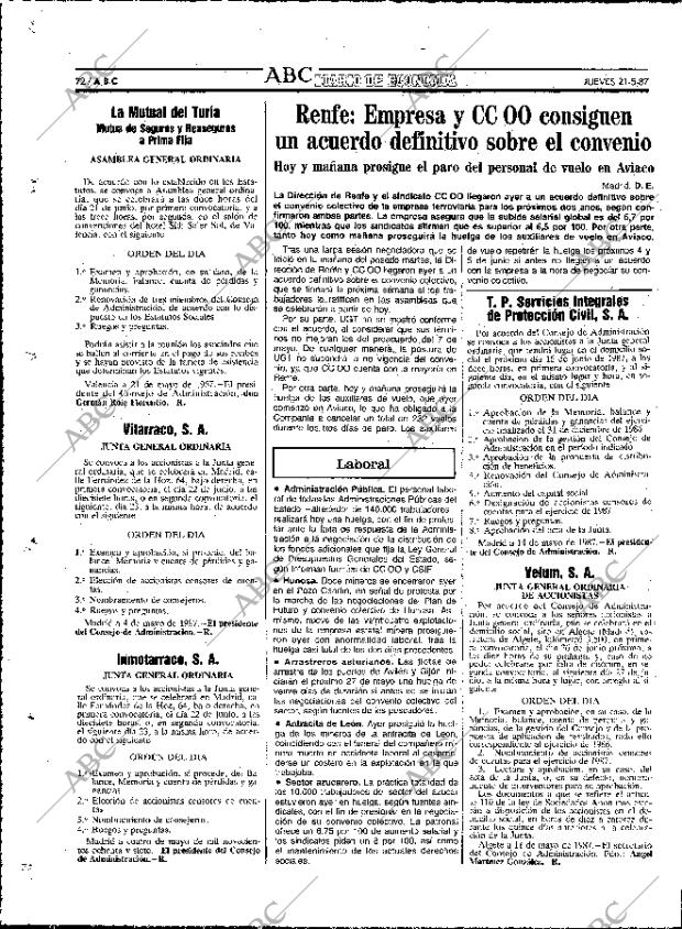 ABC MADRID 21-05-1987 página 72