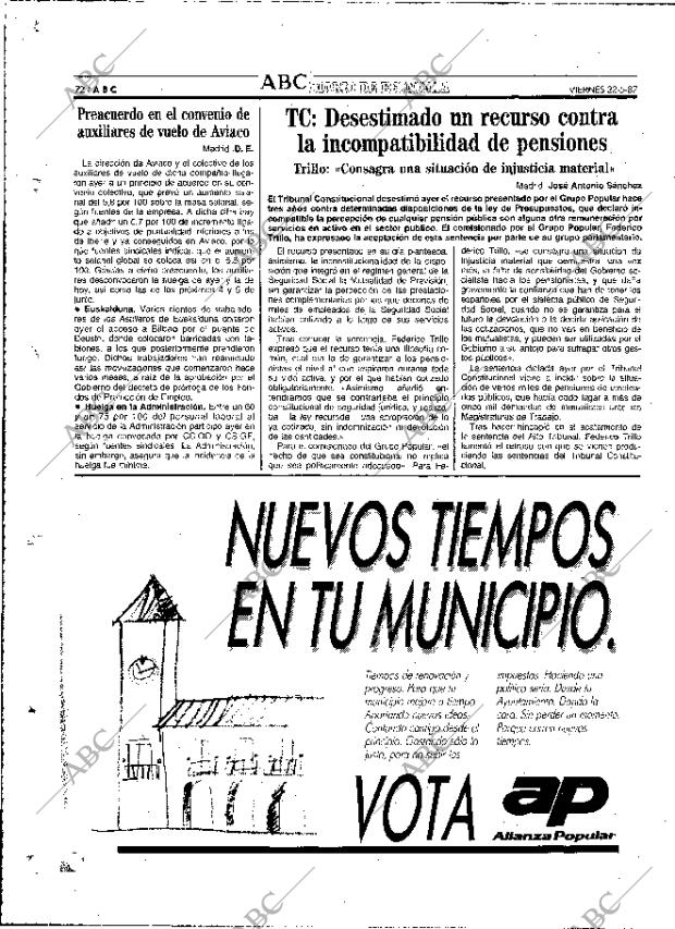 ABC MADRID 22-05-1987 página 72