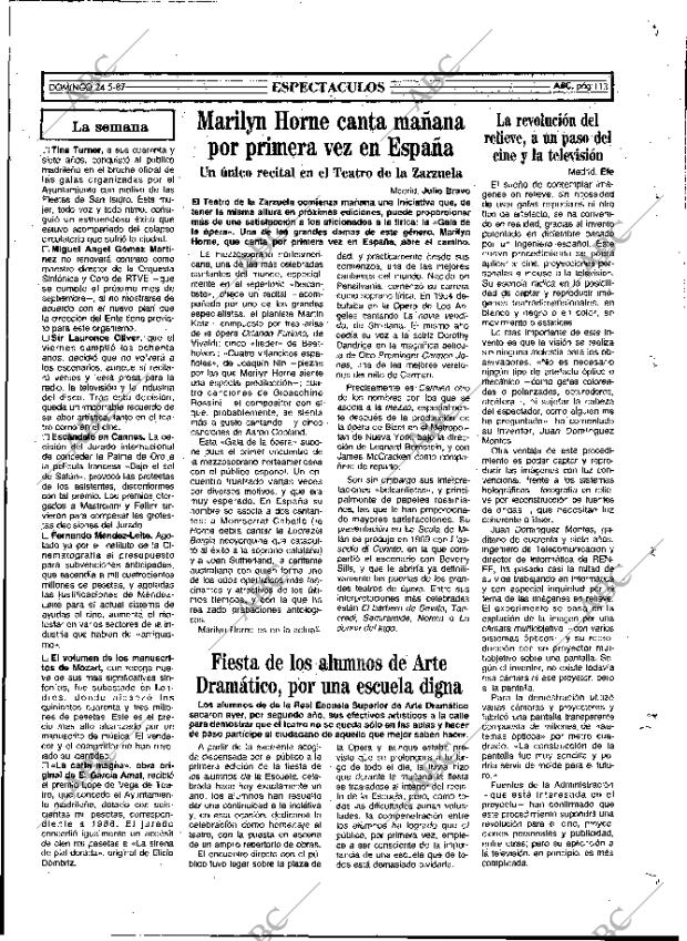 ABC MADRID 24-05-1987 página 113