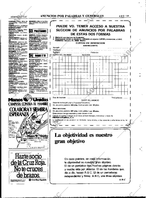 ABC MADRID 24-05-1987 página 149