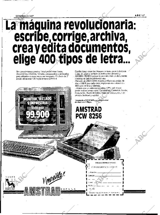 ABC MADRID 24-05-1987 página 67