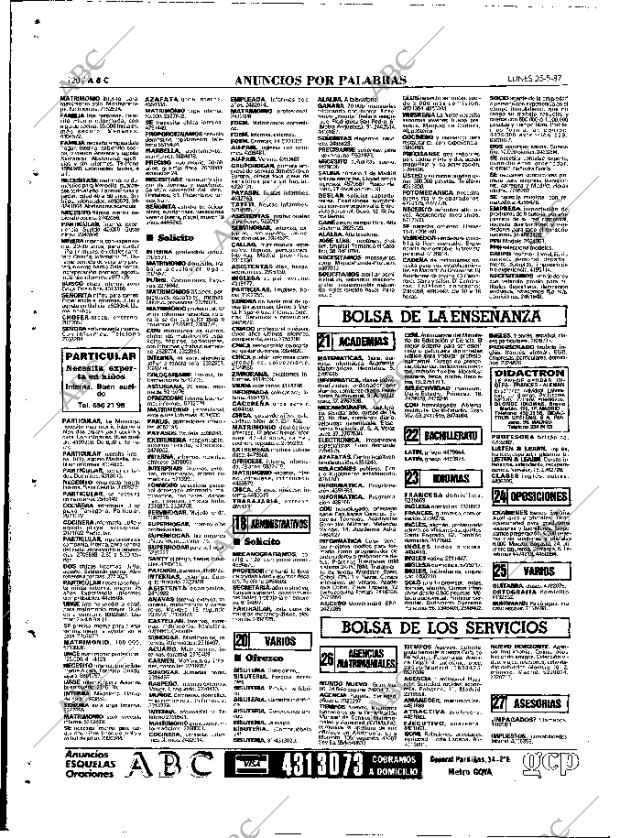 ABC MADRID 25-05-1987 página 120