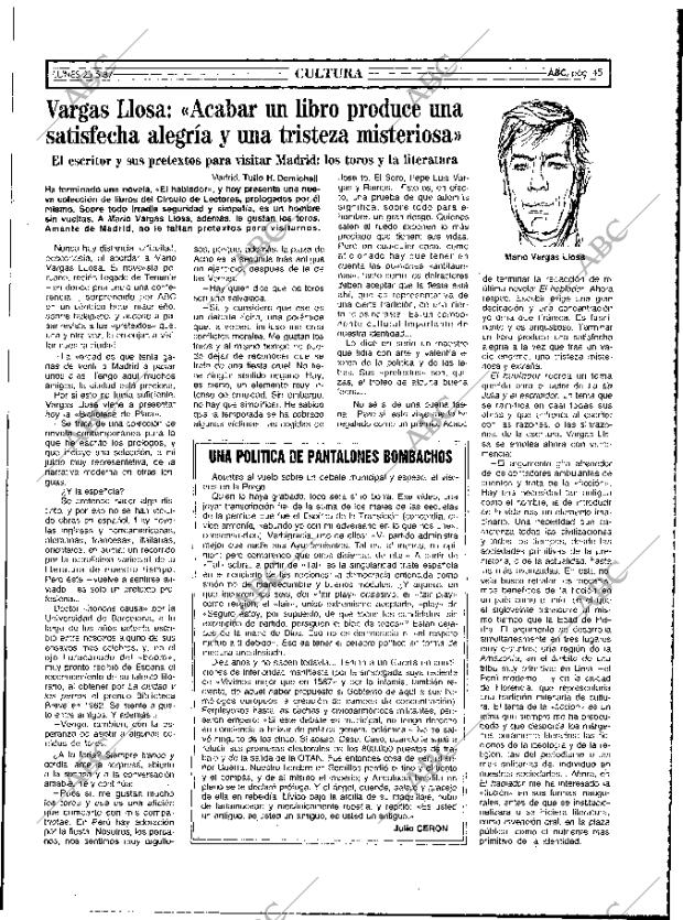 ABC MADRID 25-05-1987 página 45