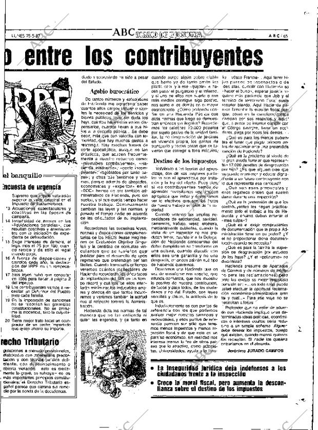 ABC MADRID 25-05-1987 página 65