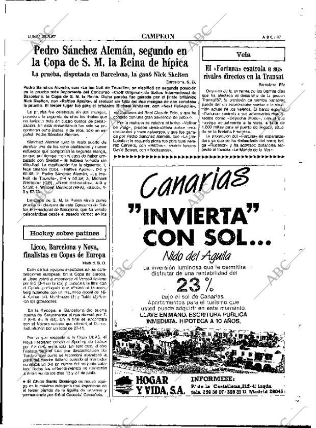 ABC MADRID 25-05-1987 página 87