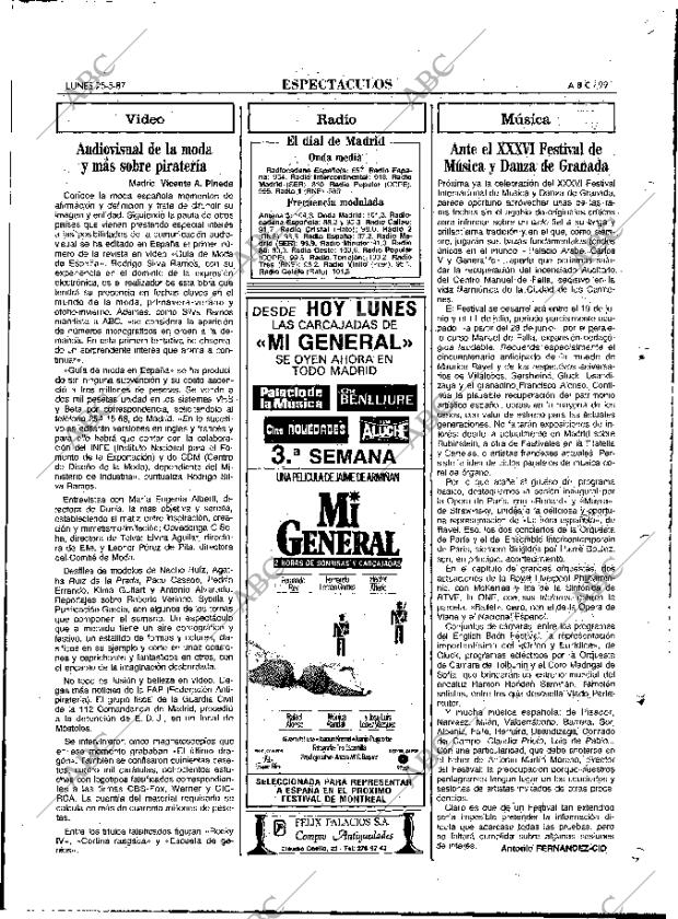 ABC MADRID 25-05-1987 página 99