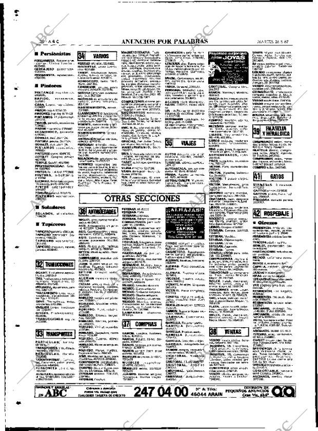 ABC MADRID 26-05-1987 página 120