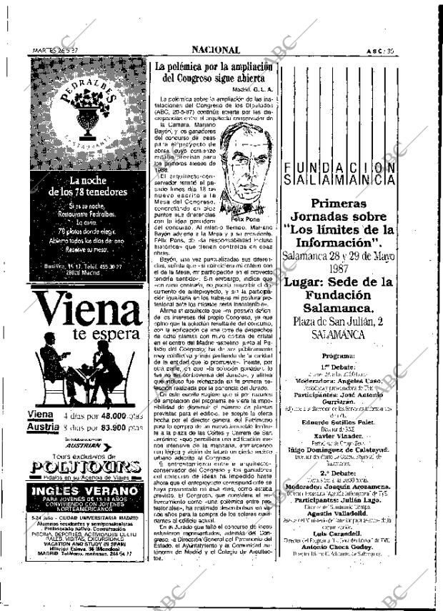 ABC MADRID 26-05-1987 página 35