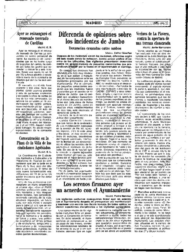 ABC MADRID 26-05-1987 página 43