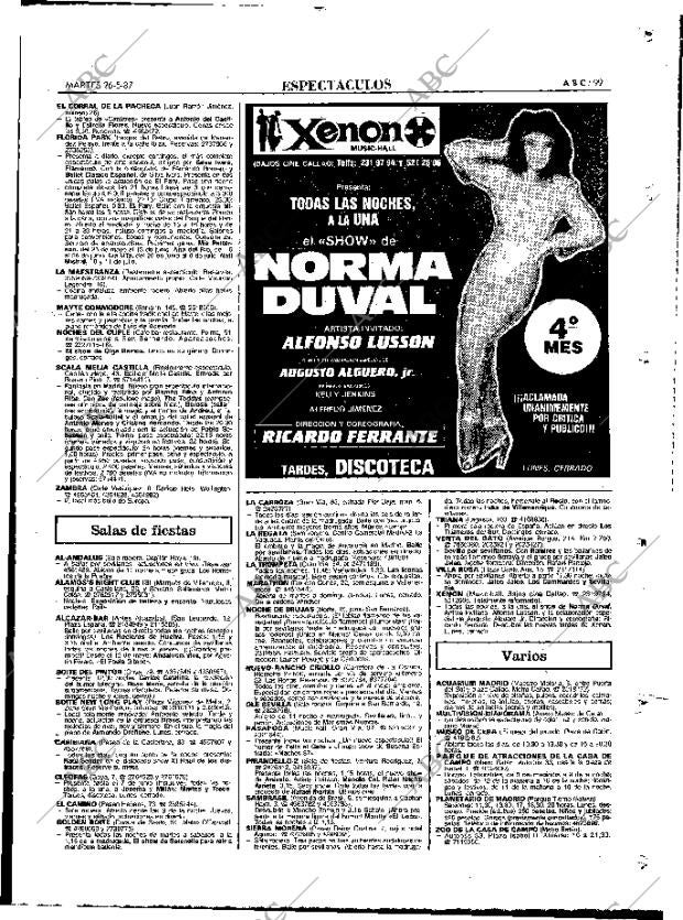 ABC MADRID 26-05-1987 página 99