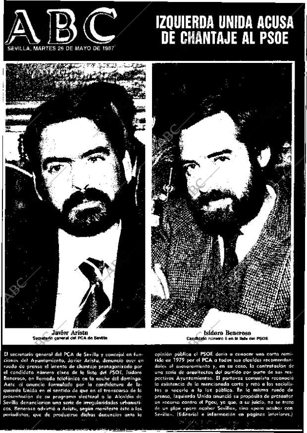 ABC SEVILLA 26-05-1987 página 1