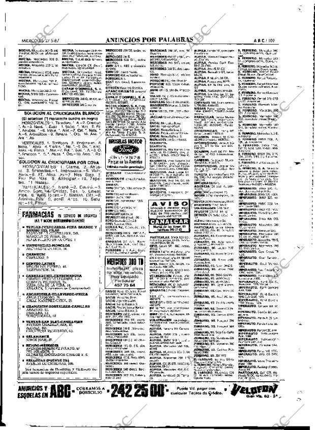 ABC MADRID 27-05-1987 página 109
