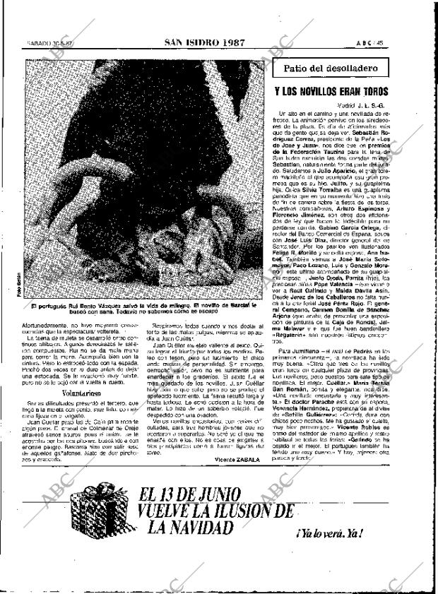 ABC MADRID 30-05-1987 página 45