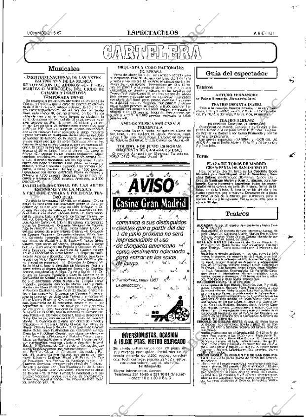 ABC MADRID 31-05-1987 página 121