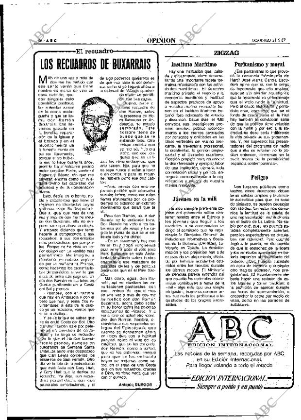 ABC MADRID 31-05-1987 página 36