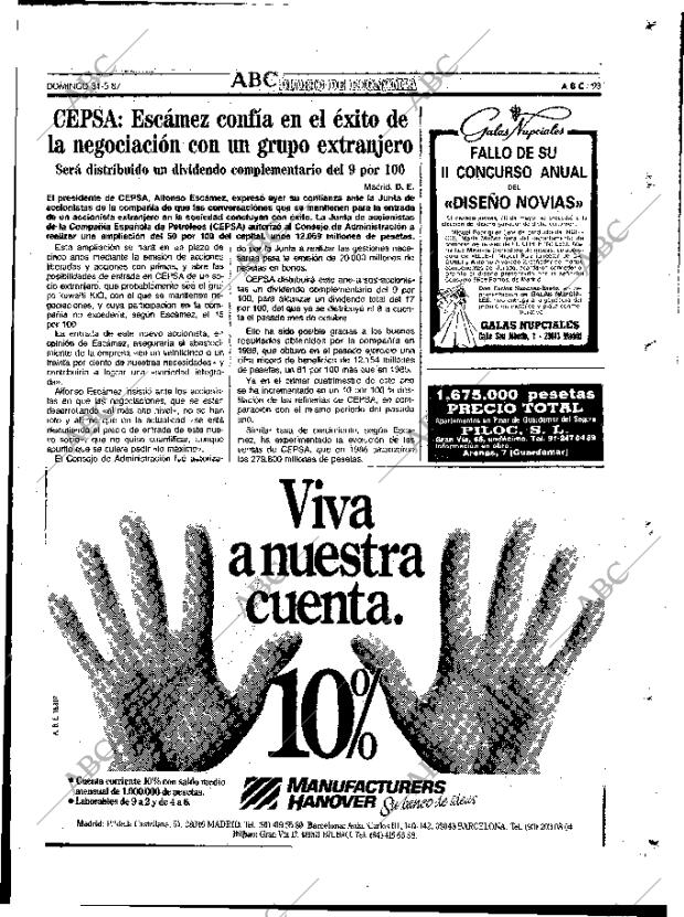 ABC MADRID 31-05-1987 página 93