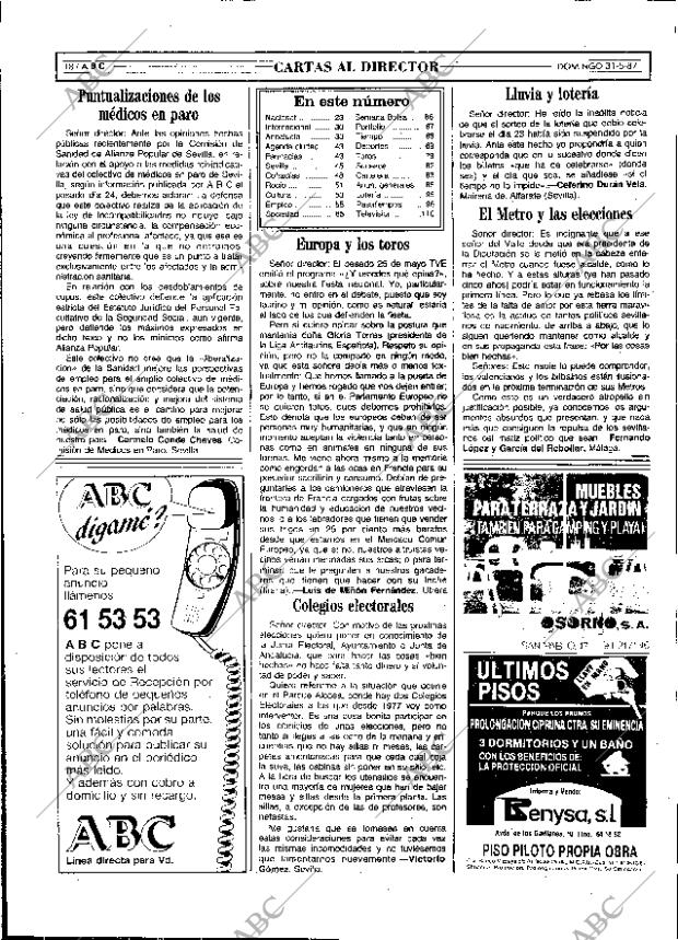 ABC SEVILLA 31-05-1987 página 18