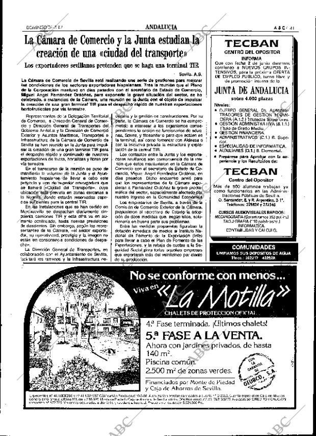 ABC SEVILLA 31-05-1987 página 41