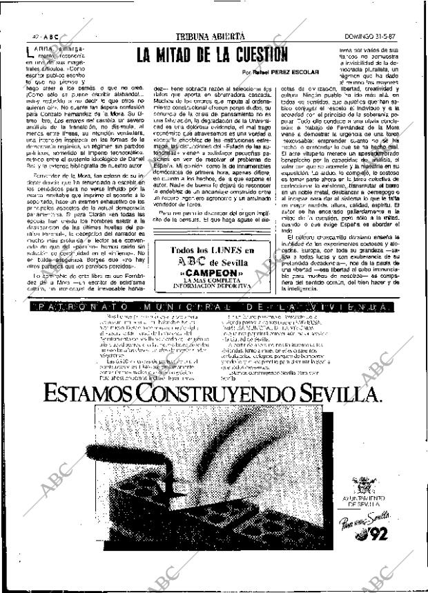 ABC SEVILLA 31-05-1987 página 42