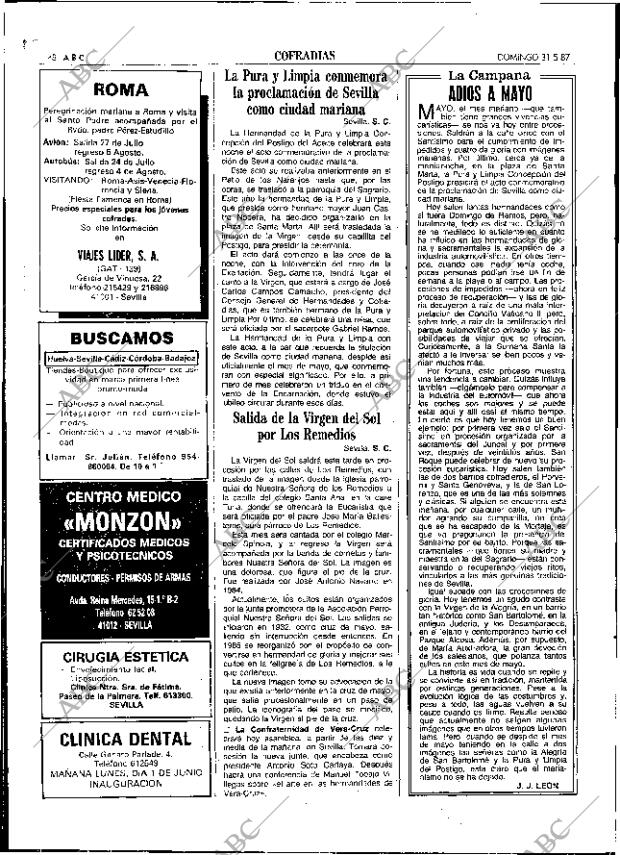 ABC SEVILLA 31-05-1987 página 48