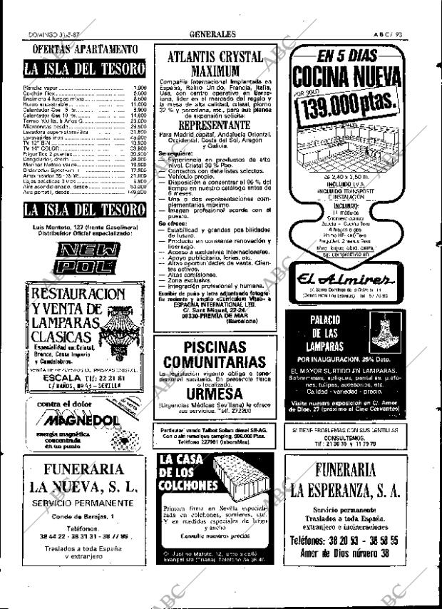 ABC SEVILLA 31-05-1987 página 93