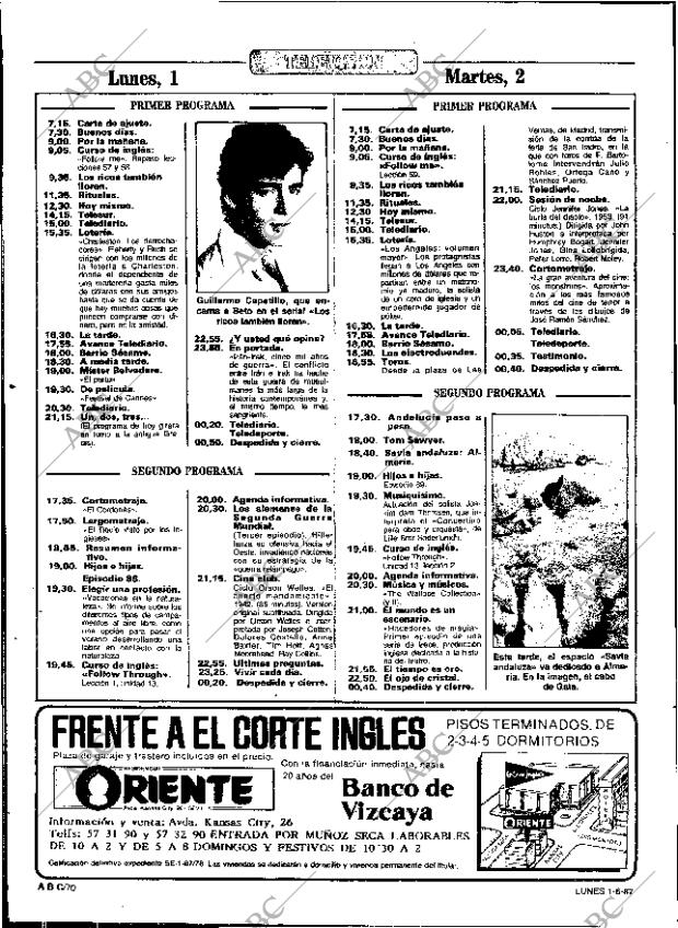 ABC SEVILLA 01-06-1987 página 70