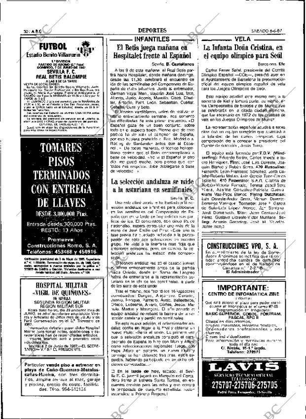 ABC SEVILLA 06-06-1987 página 62