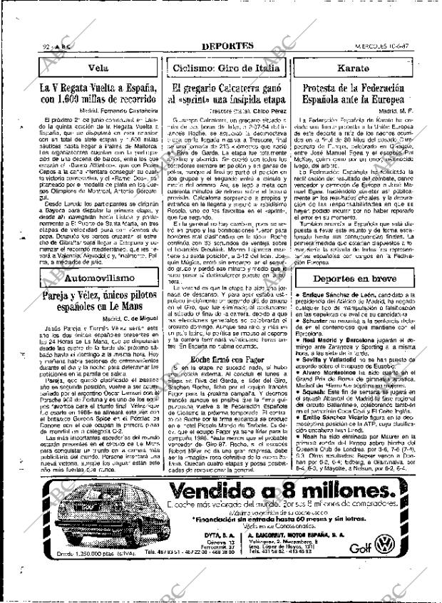 ABC MADRID 10-06-1987 página 92