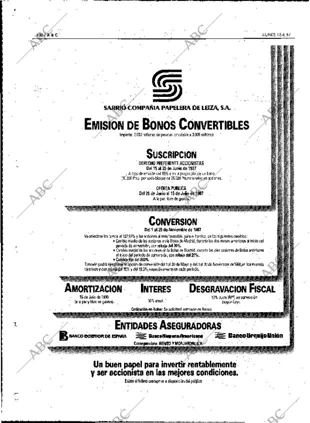 ABC MADRID 15-06-1987 página 100