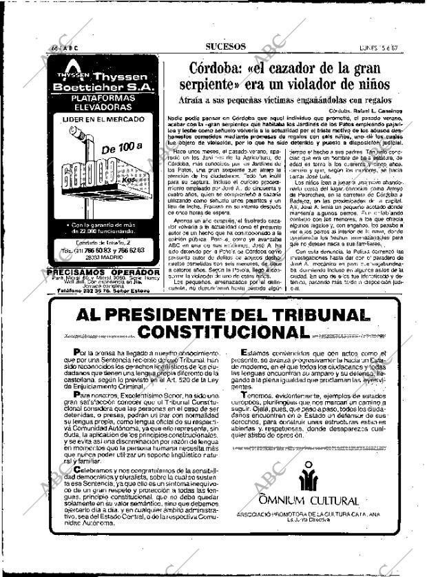 ABC MADRID 15-06-1987 página 66