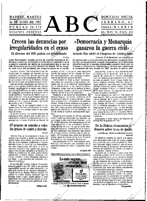 ABC MADRID 16-06-1987 página 17
