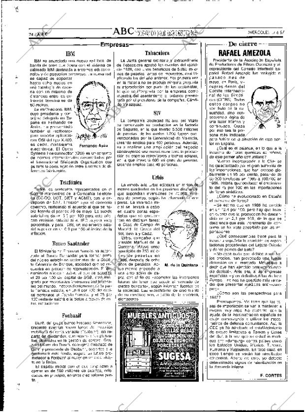 ABC MADRID 17-06-1987 página 74