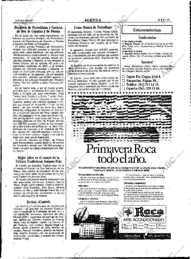 ABC MADRID 18-06-1987 página 45