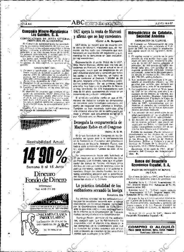 ABC MADRID 18-06-1987 página 72