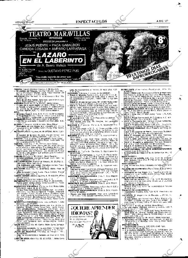 ABC MADRID 19-06-1987 página 89