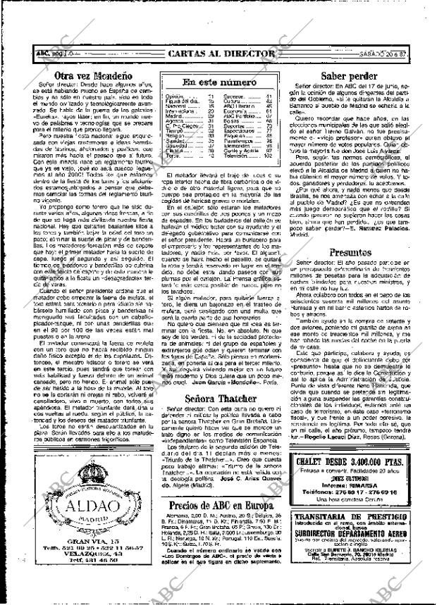 ABC MADRID 20-06-1987 página 14