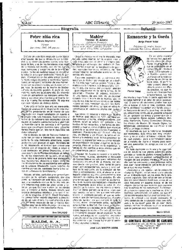 ABC MADRID 20-06-1987 página 58