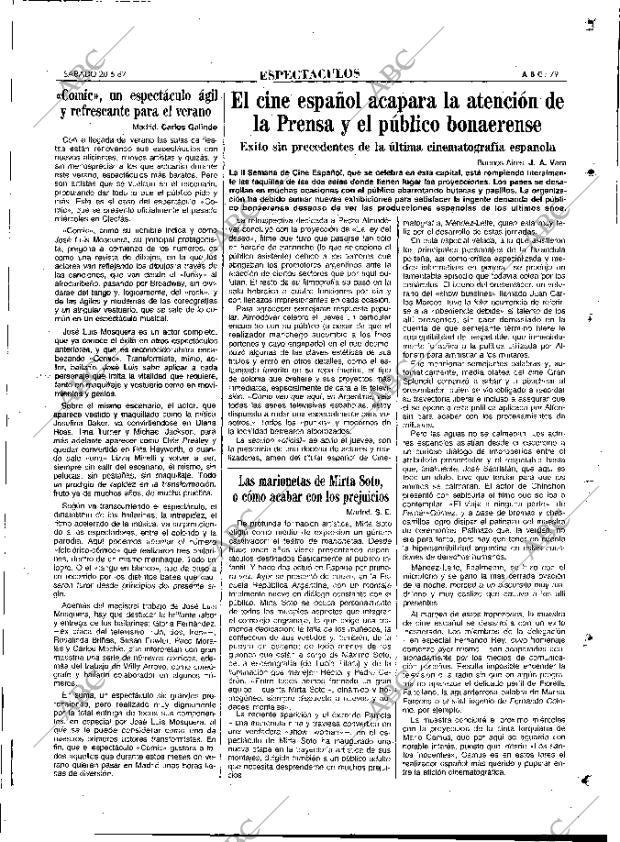 ABC MADRID 20-06-1987 página 83
