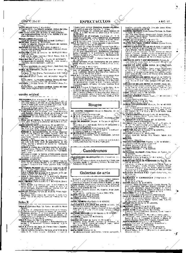ABC MADRID 20-06-1987 página 87