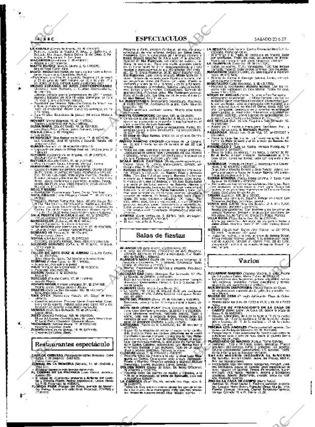 ABC MADRID 20-06-1987 página 88