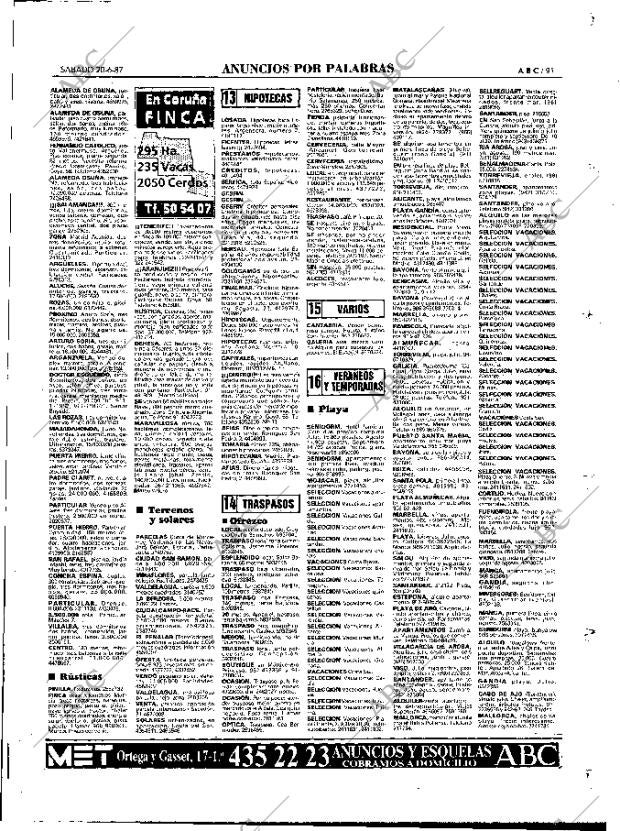 ABC MADRID 20-06-1987 página 95