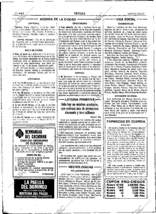 ABC SEVILLA 20-06-1987 página 32