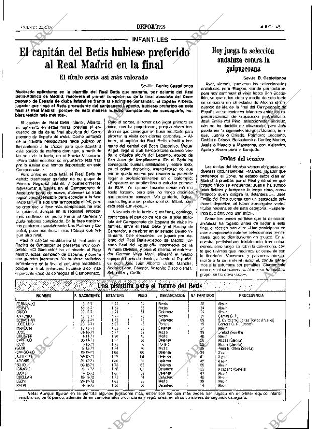 ABC SEVILLA 20-06-1987 página 57