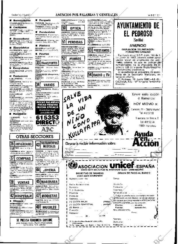 ABC SEVILLA 20-06-1987 página 65