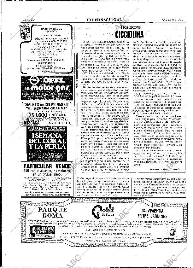 ABC MADRID 21-06-1987 página 42